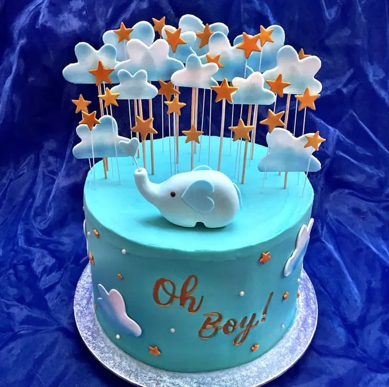 Custom decorated birthday and celebration cake