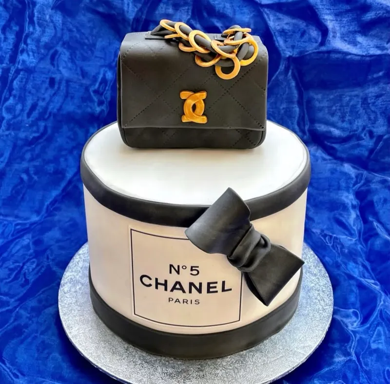 Celebration cake with intricate handmade sugar craft