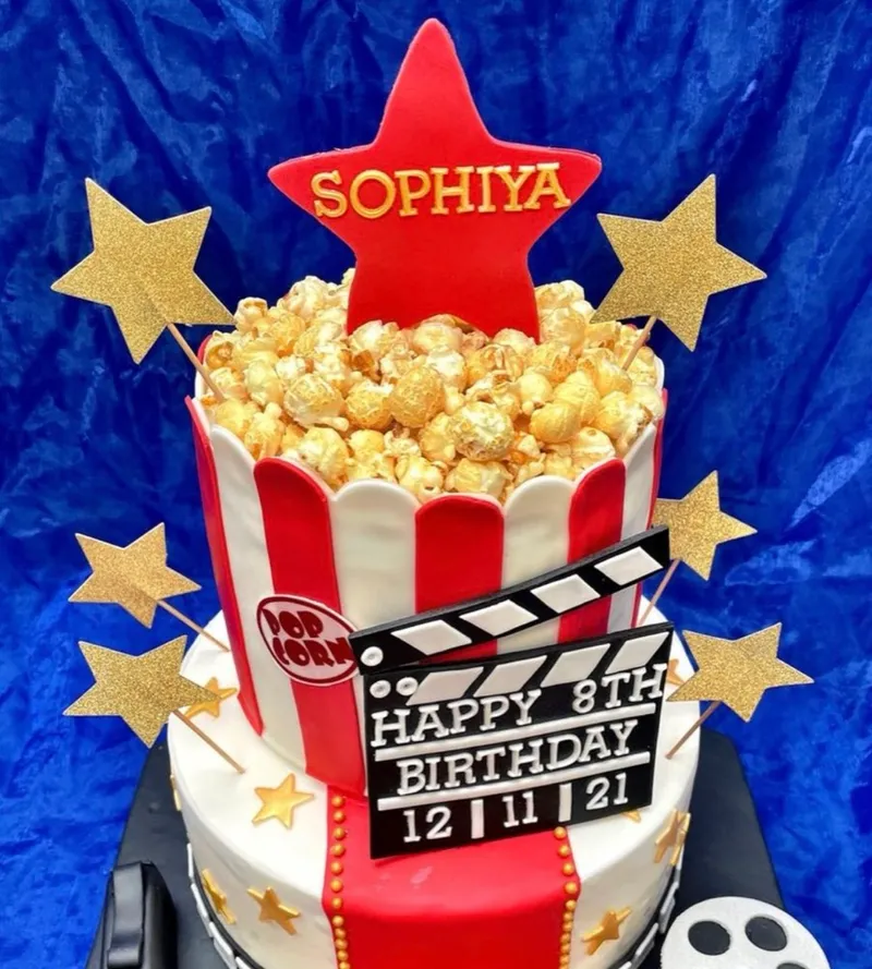 Delicious finished celebration cake from the kitchen