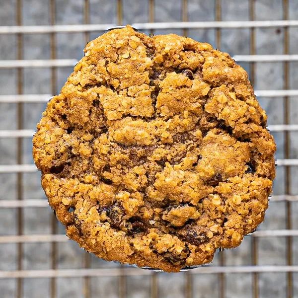 Oatmeal Raisin Cookies close up