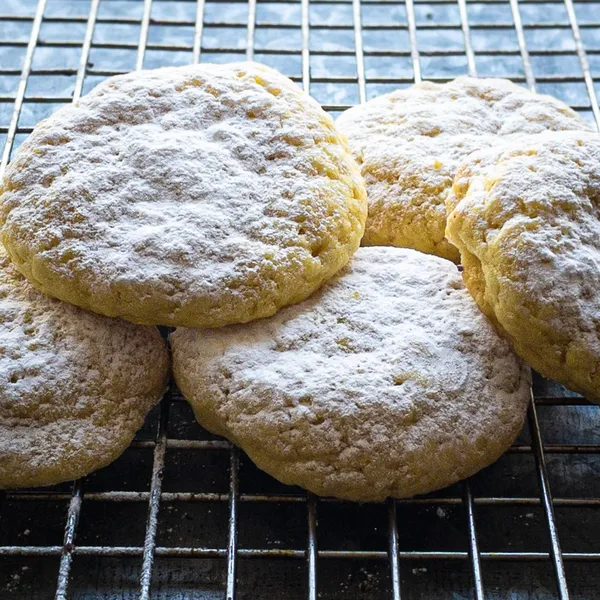Stack of Soft Lemon Cookies